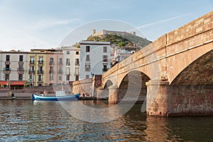 Bosa. Sardinian city. Oristano Sardinia - Italy photo