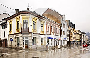 Bosanska street in Travnik. Bosnia and Herzegovina