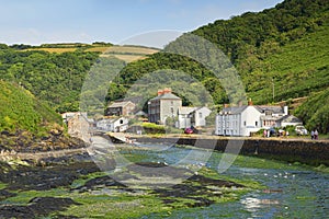 Boscastle Village and the River Valency Cornwall UK