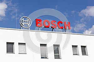 Bosch logo on a building
