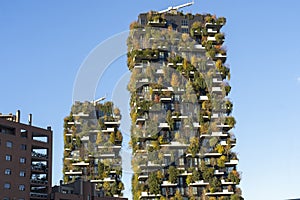 Bosco Verticale, modern buildings in Milan