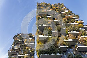 Bosco Verticale, modern buildings in Milan