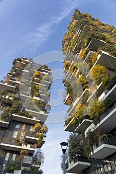 Bosco Verticale, modern buildings in Milan