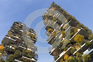 Bosco Verticale, modern buildings in Milan