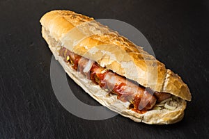 Bosna or Bosner Austrian Hot Dog