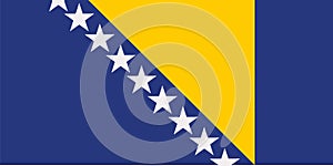 Bosnia-Herzegovina flag vector