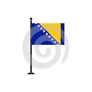 Bosnia and herzegovina flag vector isolated 3