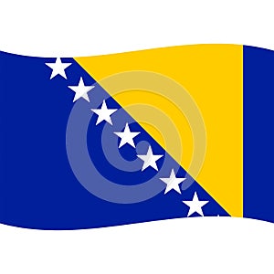 Bosnia and herzegovina flag vector isolated 2