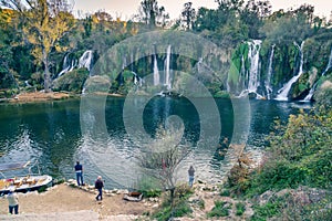 Bosnia-Herzegovina. Kravica waterfalls in the vicinity of Mostar