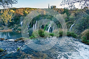 Bosnia-Herzegovina. Kravica waterfalls in the vicinity of Mostar