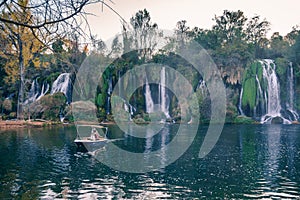 Bosnia-Herzegovina. Kravica waterfalls in the vicinity of Mostar