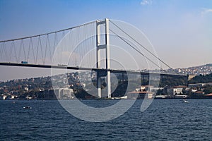 Bosphorus Bridge also: I Bosforski Bridge, tur. BoÃÅ¸az KÃÂ¶prÃÂ¼sÃÂ¼ - road bridge over the Bosphorus Strait in Turkey photo