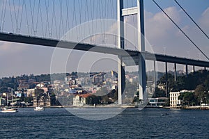 Bosphorus Bridge also: I Bosforski Bridge, tur. BoÃÅ¸az KÃÂ¶prÃÂ¼sÃÂ¼ - road bridge over the Bosphorus Strait in Turkey photo