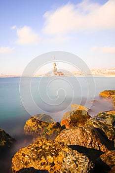 Bosphorus Bridge and Maiden`s Tower