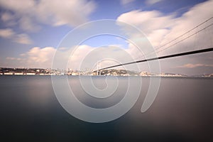 Bosphorus Bridge and Maiden`s Tower