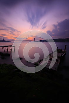 Bosphorus Bridge and Maiden`s Tower