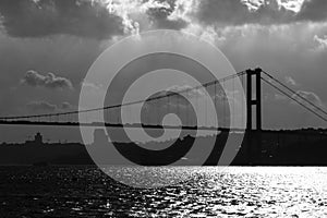 Bosphorus Bridge silhouette