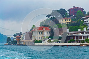 Bosphorus strait Asian shore scenery Istanbul Turkey