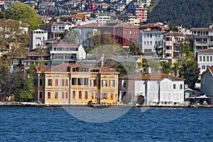 Bosphorus strait building architecture