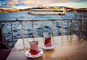 Bosphorus tea photo