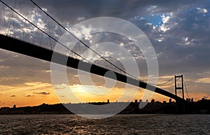 Bosporus bridge at Sunset