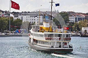 Bosporus strait in Istanbul. Kadikoy dock. Asian side, Turkey photo
