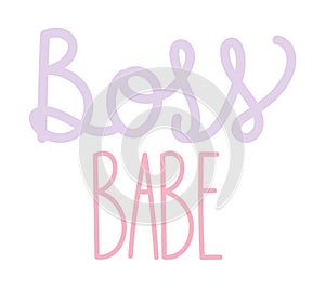 boss babe typography