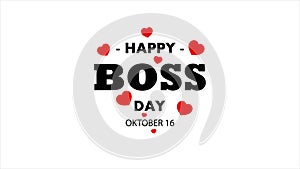 Boss Day happy typography