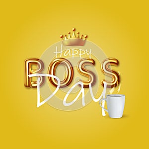 boss day holiday design vector background vector