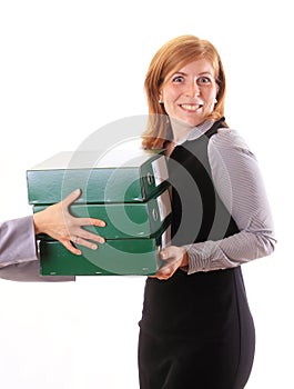 Boss give away work for her assistant