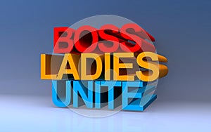 boss ladies unite on blue