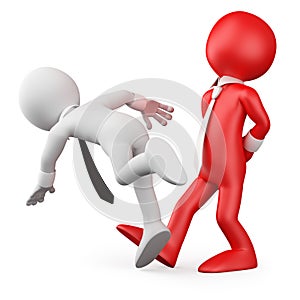 Boss making the trip up a employee