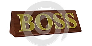 Boss nameplate