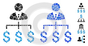 Boss Payments Composition Icon of Round Dots