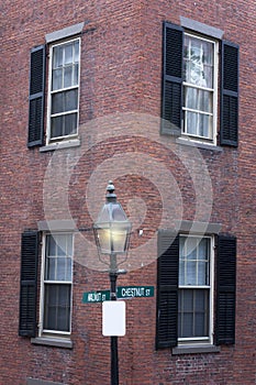 Boston Beacon Hill building detail