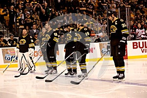 Boston Bruins starting line-up