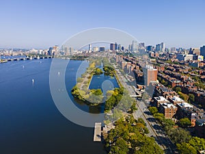 Boston and Charles River, Massachusetts, USA