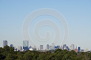 Boston City Skyline from Peters Hill View