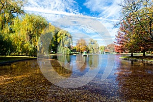 Boston Common in fall