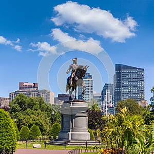 Boston Common George Washington monument