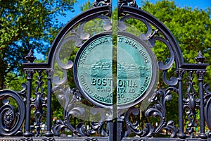 Boston Common park Arlington gate photo