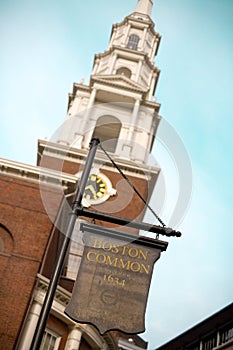 Boston Common sign