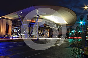 Boston Convention Center at night