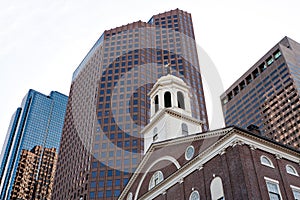 Boston Faneuil Hall and Skyline