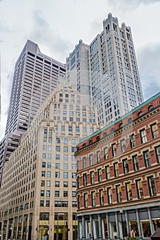 Boston Financial District Buildings - Boston, Massachusetts, USA