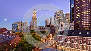 Boston Financial District Cityscape