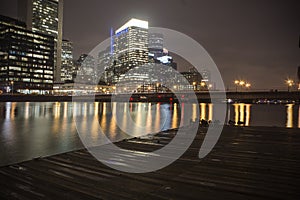 Boston: Fort Point Nightscape photo
