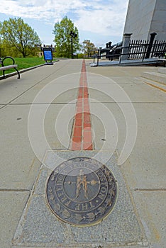 Boston the Freedom Trail Marker, USA photo