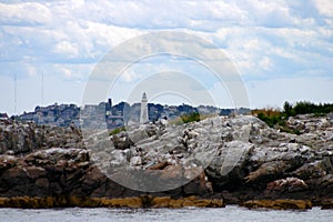 Boston Harbor lighthouse is the oldest lighthouse in New England.