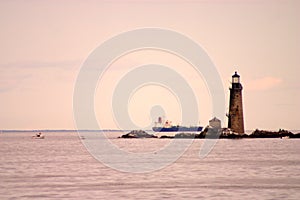 Boston Harbor lighthouse is the oldest lighthouse in New England